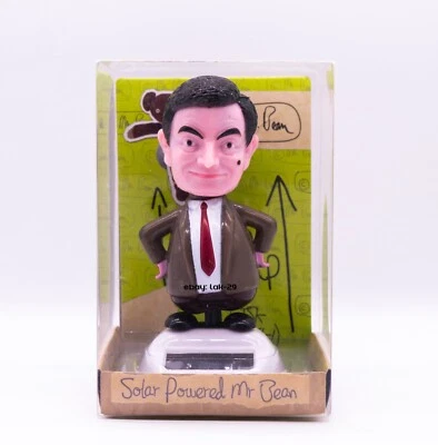 Mr Bean Solar Powered Pal Asintiendo Bailando Figura Coche Ventana Salpicadero Adorno Foto 1 de 4