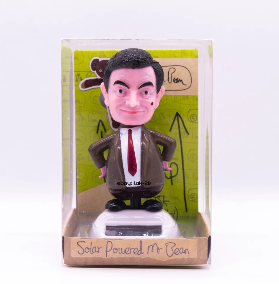 Mr Bean Solar Powered Pal Asintiendo Bailando Figura Coche Ventana Salpicadero Adorno Foto 1 de 4