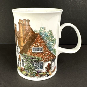 Tazza da tè caffè Dunoon "Hamlets" Sue Scullard Fine Bone China Inghilterra Cottage - Foto 1 di 6