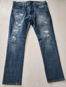 Gap 1969 Slim Men's size 34x30 Distressed Denim Slim Jeans (E3) - Picture 1 of 16