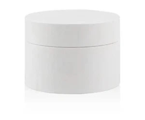 New, 4 oz. White Double Wall Polypropylene Jar with White Inner Lid/White PP C - Picture 1 of 6