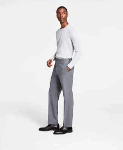 Michael Kors Men's Classic Fit Fall Pattern Pants, Light Grey, 34x30 - Picture 1 of 2