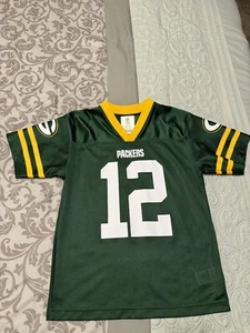 Green Bay Packers Youth Authentic Jersey Size 10-12 EUC - Picture 1 of 3