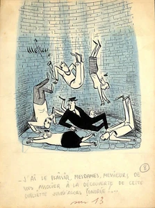 HUMOUR / DESSIN ORIGINAL DE PRESSE / MOFREY / OUBLIETTE IGNORÉE - Picture 1 of 2