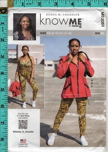 "Chaqueta, sujetador y leggings Miss" ©2023 Know Me Duana M. Chandler ME2051 8-16 - Imagen 1 de 5