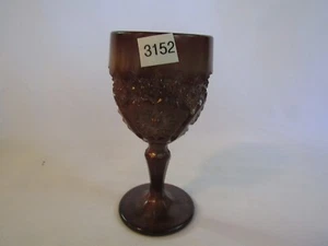 BOYD GLASS BUZZ SAW WINE GOBLET CHOCOLATE 1st FIVE YEARS B IN DIAMOND - Picture 1 of 5