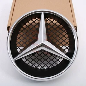 Front Star Grill Emblem Badge For 2008-2014 W204 C200 C300 C250 C350 Chrome - Picture 1 of 5