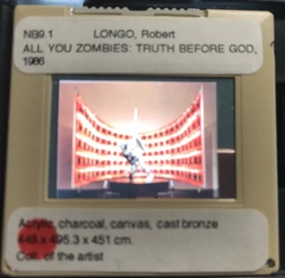 Robert Longo "All You Zombies" Arte Contemporáneo Americano 35mm Diapositiva Foto 1 de 3