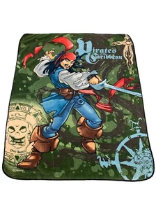 Disney Pirates of the Caribbean Jack Sparrow Throw Blanket - Picture 1 of 8
