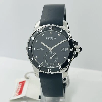 Reloj Certina DS First para mujer 35 mm acero cristal zafiro negro hecho en Suiza Foto 1 de 4