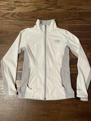 The North Face Womens Wind Stopper Jacket Full Zip Long Sleeve Pocket White XS Foto 1 de 4