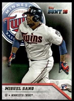 2016 Topps Bunt Miguel Sano Rookie Minnesota Twins #96 R39 - Image 1 of 2