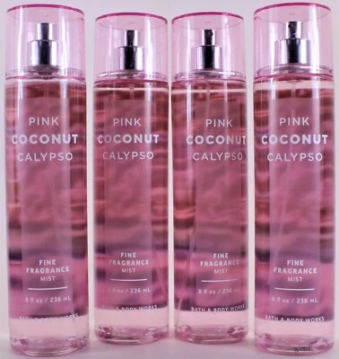 CANTIDAD 4- Bath & Body Works PINK COCO CALIPSO Fragancia Fina Vaporizador Corporal 8Oz Foto 1 de 2