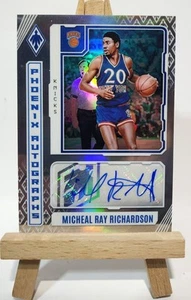 Michael Ray Richardson 2023-24 Panini Phoenix Autographs Auto Refractor Knicks - Bild 1 von 8