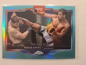 2025 Topps Chrome UFC Paulo Costa #153 Aqua Refractor 71/199 - Picture 1 of 2