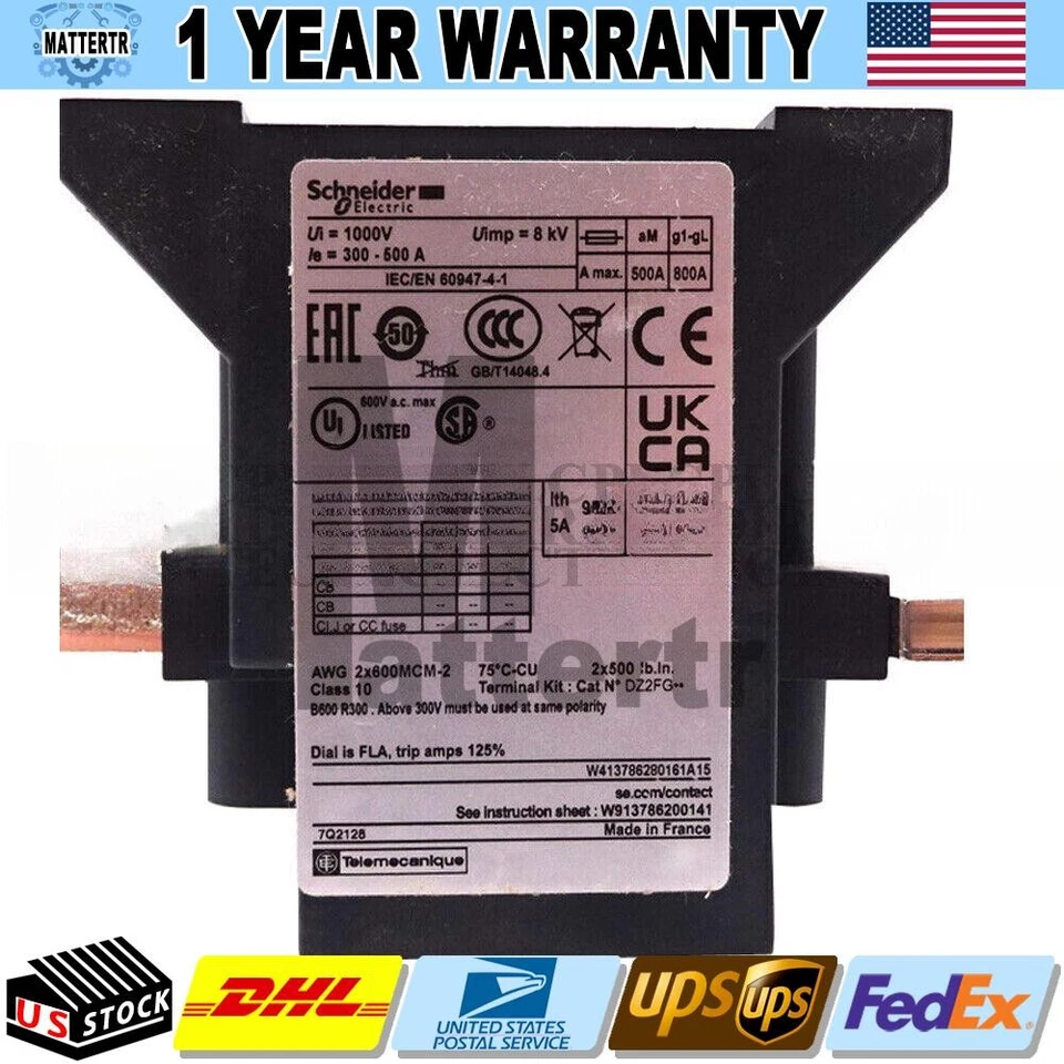 Schneider LR9F7379 Thermal Overload Relay# 1pcs