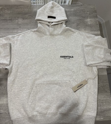 FEAR OF GOD Felpa con cappuccio Fear Of Good Essentials farina d'avena leggera taglia L