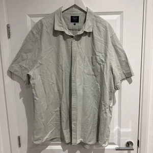 Camisa Charles Tyrwhitt Para Hombres Verde Salvia Manga Corta Abotonada Talla 3XL Clásica - Imagen 1 de 5
