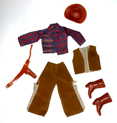 TRAJE WESTERN VINTAGE MEGO ACTION JACKSON 1971 EN MUY BUEN ESTADO Foto 1 de 3