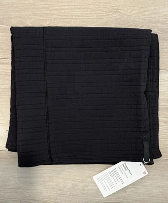 NWT Lululemon Vinyasa Scarf Quilted Black Womens Wrap Water Repellant NEW - Image 1 of 4