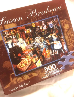 Rompecabezas Susan Brabeau LUCKY MARBLES 500 piezas tienda general caprichoso nuevo en caja sellada Foto 1 de 4