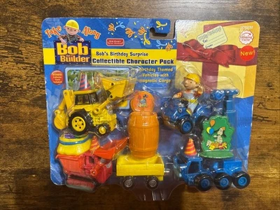 Vintage Bob The Builder Diecast & Plastic Construction Vehicles Birthday Pack - Image 1 of 4