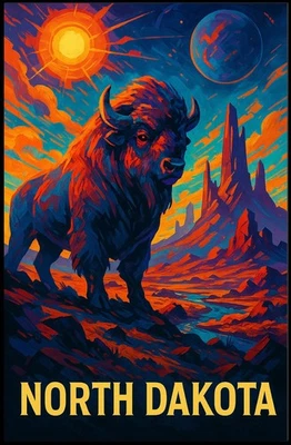 Póster de Dakota del Norte Majestic Wilderness Foto 1 de 4