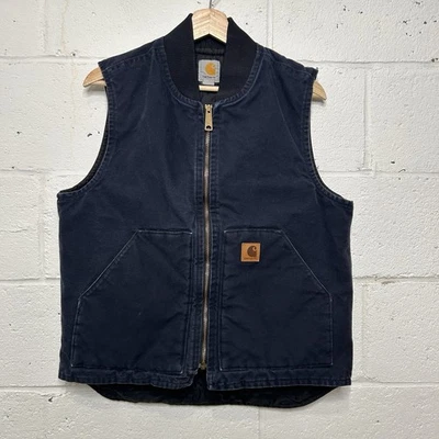 Vintage Carhartt Quilt-Lined Artic Vest “Midnight Blue” V02 MDT Men’s Medium - Image 1 of 4