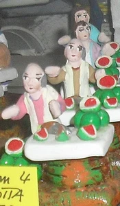 Pesebre Grupo 4 CM Terracota, Pastor Banco Sandia Shepherds - Picture 1 of 1