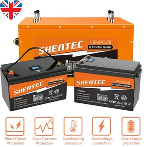 24V/12V LiFePO4 Battery 300AH 200AH 150AH Lithium Battery Deep Cycle Solar Panel - Picture 1 of 37
