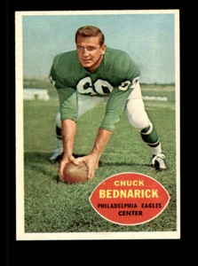 Chuck Bednarik 1960 Topps #87 casi nuevo como nuevo - Imagen 1 de 2