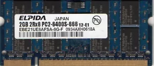Nuevo 2 GB Fujitsu LifeBook A/B/E/N/P/S/T/V serie DDR2 memoria RAM portátil/portátil - Imagen 1 de 1