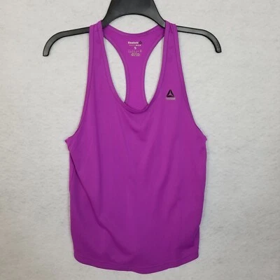 Camisa sin mangas de entrenamiento ligera REEBOK Speedwick Racerback púrpura talla pequeña Foto 1 de 4