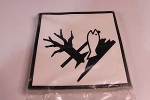 100 Marine Pollutant Marking Placard 10.75"x10.75" Permanent Adhesive Vinyl - Picture 1 of 1