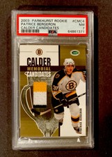 PATRICE BERGERON 2003-04 PARKHURST CALDER ROOKIE JERSEY GOLD PSA GRADED 10 MADE