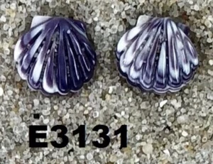 E3131 Stud Wampum Earrings - Picture 1 of 1