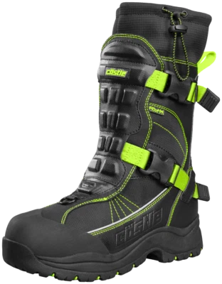 Botas de moto de nieve Castle X Barrier 2 para hombre de alta visibilidad tallas 8 Foto 1 de 2