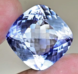 Natural Blue Maxixe Beryl 46.50 Ct Cushion AGL Certified Rare Loose Gemstone - Picture 1 of 6