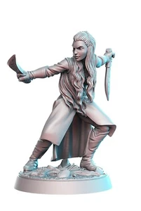Aurielle Elf Warrior Fantasy Miniature DnD 5E Tabletop RPG Pathfinder - Picture 1 of 1