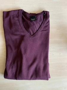 bugatti Herren Pullover XXL,Farbe: Lila V-Ausschnitt, Langarm7350 176, Baumwolle - Bild 1 von 1