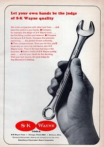 1965 SK Wayne Tools Wrench Original Print Ad - Picture 1 of 1