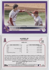 2022 Topps Series 1 Meijer Purple Los Angeles Angels Shohei Ohtani Mike Trout