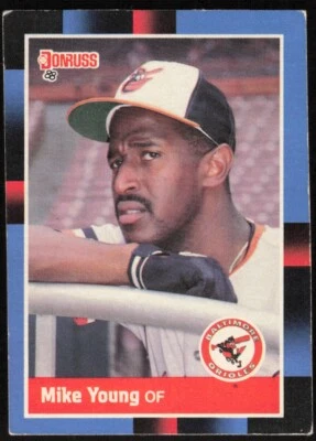 1988 Donruss #396 Mike Young Baltimore Orioles - Image 1 of 2