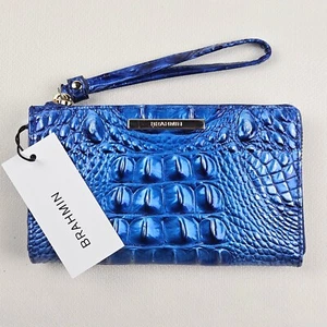 NWT BRAHMIN Vista Blue Ombre Melbourne Corie Clutch - Picture 1 of 4