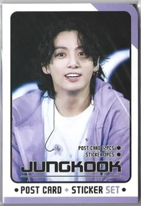 BTS Jungkook Post Card Pack [Post Card 12P + Sticker 3P] K-POP 202401 - Foto 1 di 3