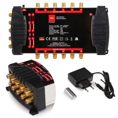 Multischalter 9/12 für 2 Satelliten & 12 Teilnehmer Opticum OMS 9x PRO-TR Series - Bild 1 von 4