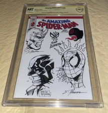 ORIGINAL MARVEL ART ULTRA RARE CBCS 9.8 5X SS SIGNED SKETCHED JOHN ROMITA SR ++