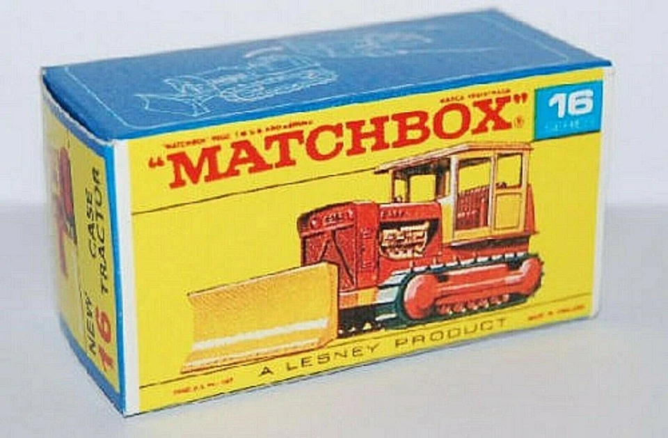 Matchbox Lesney  No 16 CASE TRACTOR Empty Repro F style Box - Image 1 of 1