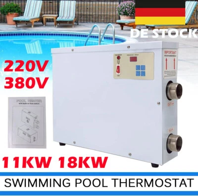 5.5KW 9KW 11KW 18KW Swimming Pool Heater Pool Heater Heat Exchanger Pool Heat Pump - Image 1 of 4