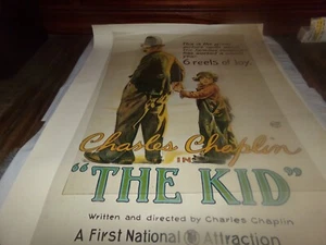 Charlie Chaplin The Kid Movie Poster Reproduction 6 Reels of Joy 25 by 19 1978 - Picture 1 of 6